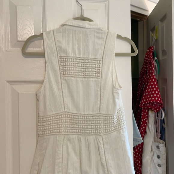 Anthropologie Maeve ivory sleeveless dress - Picture 3 of 7